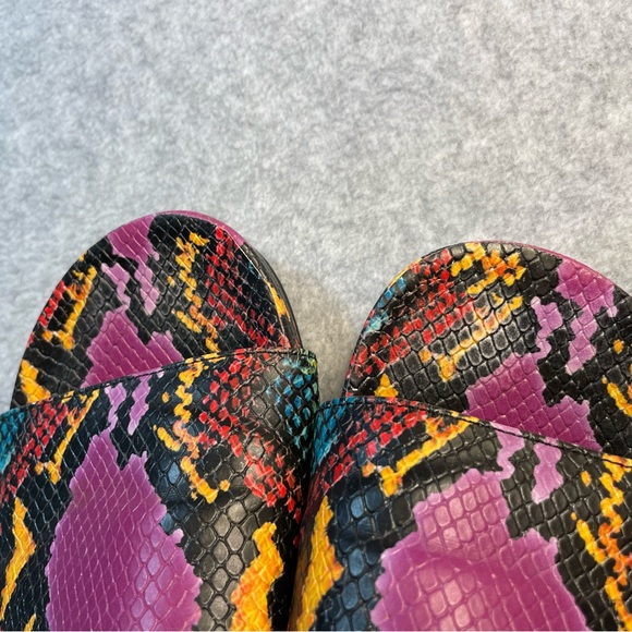 Gianni Bini Multicolor Snake Print Sandals - Picture 6 of 8